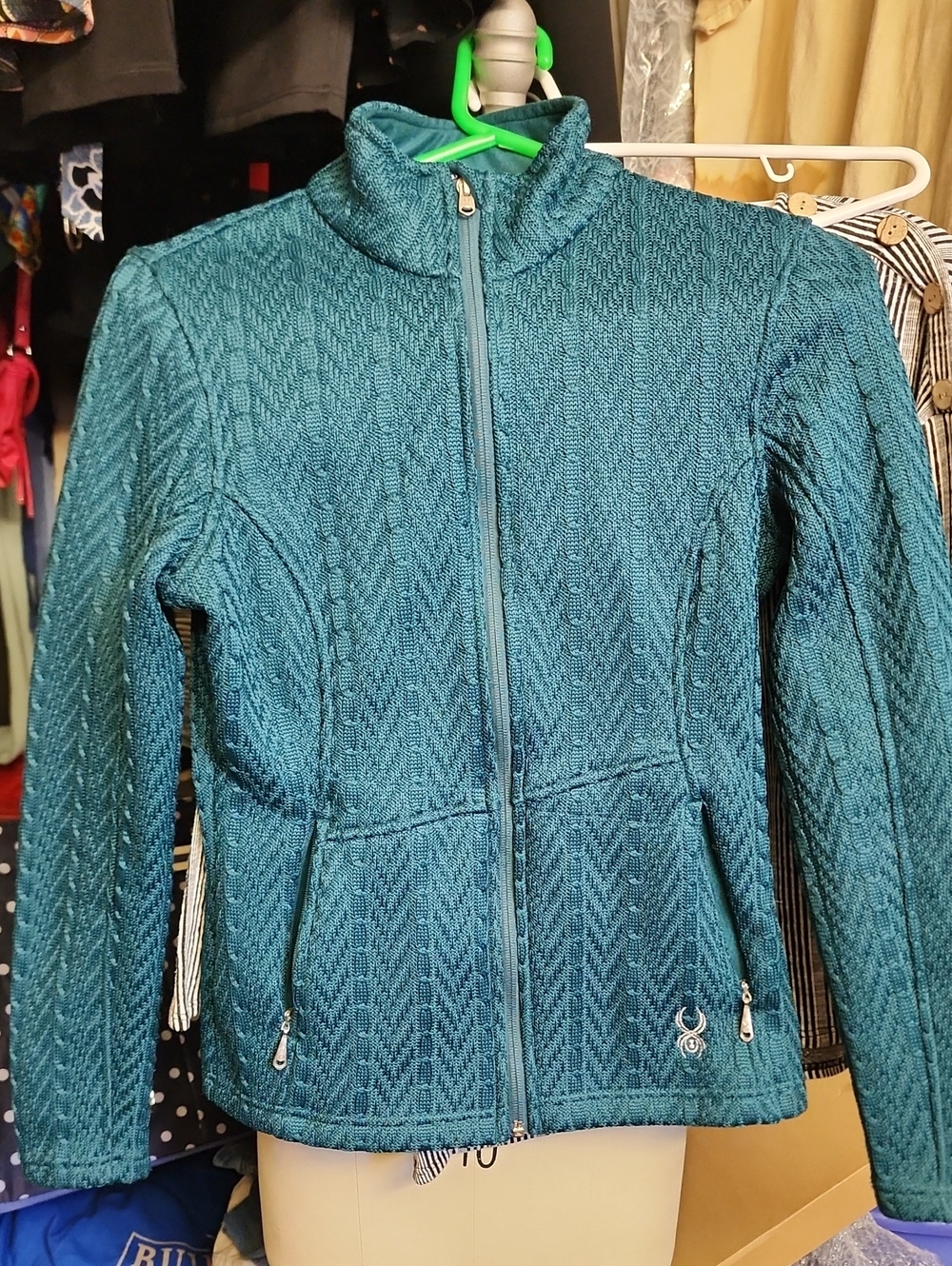Spider Core Zip Up Sweater Major Cable